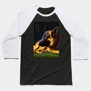 German Shepherd - Black Baseball T-Shirt